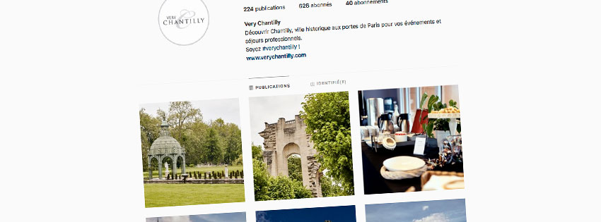 Compte instagram Very Chantilly - Chantilly - Agence LJ&C