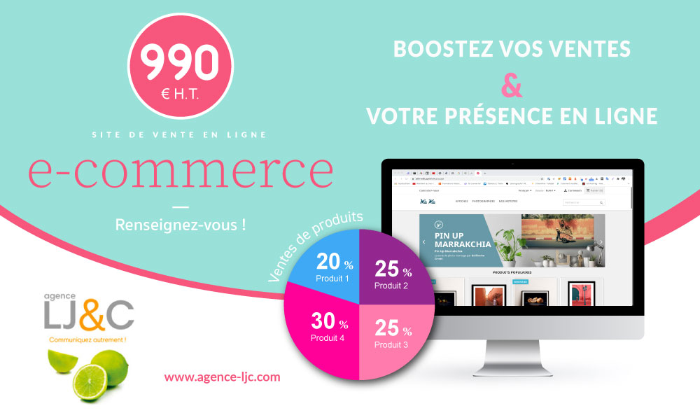 Site de vente en ligne Agence LJ &amp; C Yonne