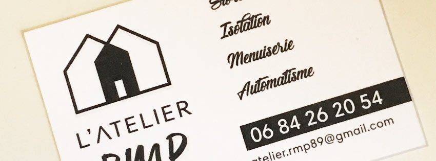 Cartes de visite et Logo Atelier RMP - Agence LJ&C