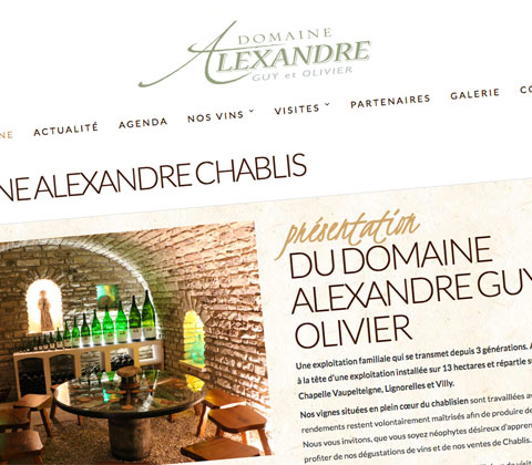 création de site internet à Chablis dans l'Yonne en Bourgogne