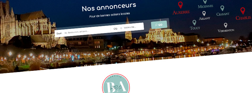 BAPRO site d'annonceurs dans l'yonne crée par l'Agence LJ&C à Auxerre