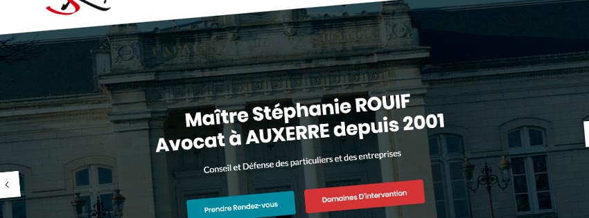Site internet Maître Rouif - Auxerre - Agence LJ&C