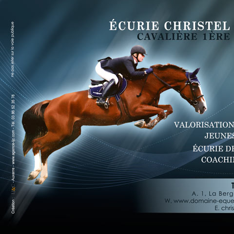 Flyer et logo Christel Boulard © Agence LJ&C